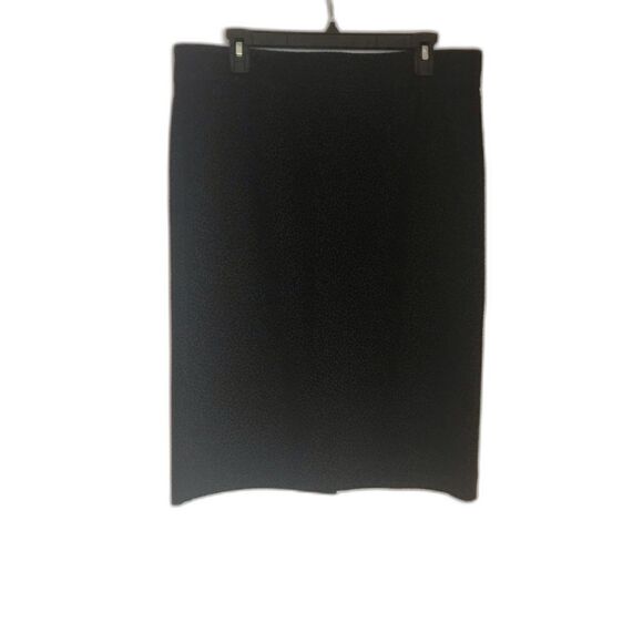 Ann Taylor Animal Print Midi Skirt Women's Size 10 Black Pencil Silhouette - Picture 4 of 9